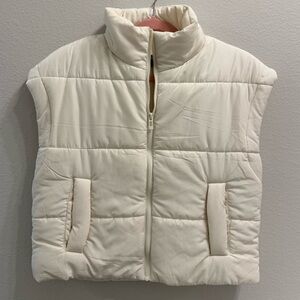 Blu Pepper Ivory Quilted Vest
